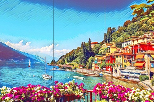 Pannello ceramica mosaico del