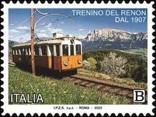 Italia 2022 Renon Treno Trasporto Ferrovie Ferrovie Turismo Dolomiti Montagne MNH