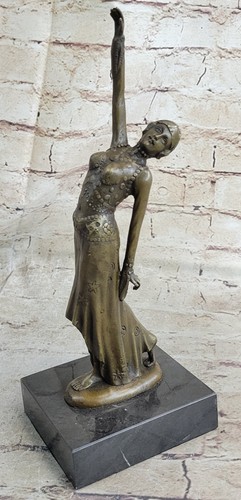 Arte deco donna - in, bronzo