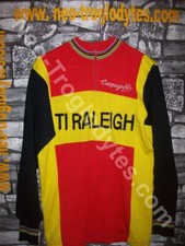 Vintage Cycling Jersey Wool Maglia Ciclismo Bici Lana Ti Raleigh '70s Eroica