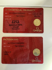 Card Omega Moonwatch Speedmaster 1863