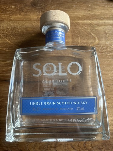 Empty solo whisky bottle - *empty*,