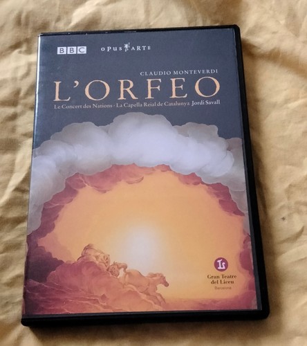 Dvd claudio monteverdi - dvd, l'orfeo
