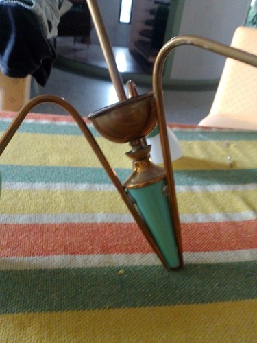 Lampadario vintage luci anni - 3,