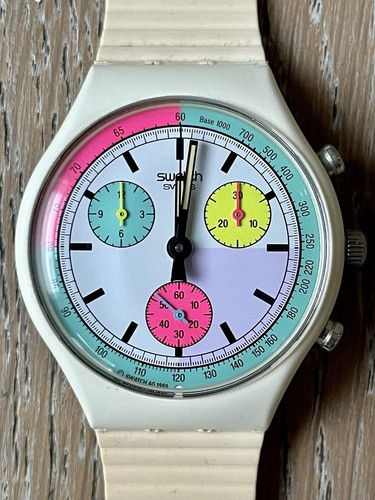 Swatch chrono scw100 white - swatch,