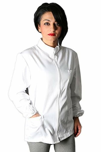 Casacca zip medico - casacca, bianco