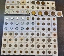 Lotto 100 pezzi monete e