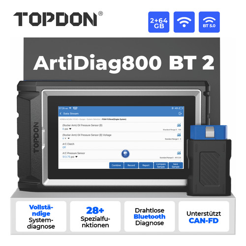 Topdon artidiag800 auto - bt,