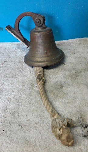 Vintage brass ships wall - brass,