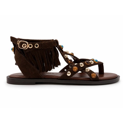New e34009 brown fringe - e34009, flip