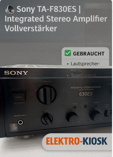 Sony ta f830es - 🔊, ta-f830es