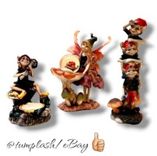??‍♀️ Folletti Fate Trolls 3 Pezzi ELFO CON CANDELA - FATA - TOTEM DI ELFI