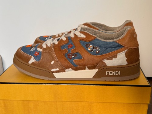 Fendi match denim low top - denim, low-top