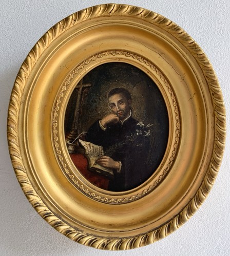 Antique 19thc saint aloysius - saint,