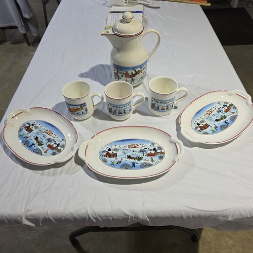 Caffettiera natalizia villeroy - caffettiera,