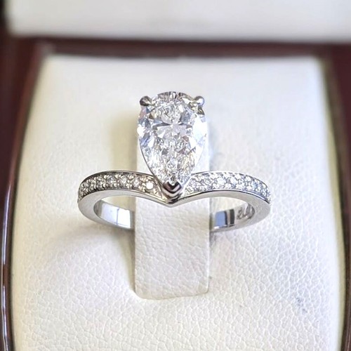 Anello fidanzamento taglio - anello, di