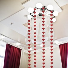4 pezzi di Decori sospesi a forma di cuore a forma di pendente arredamento