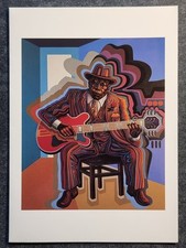 John Lee Hooker - Cartolina d'artista - Melvin W. Clark -