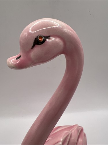 Statuina cigno ceramica - , rosa