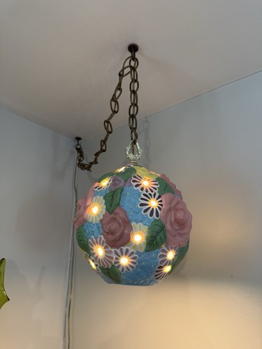 Lampada swag vintage - vintage, floreale
