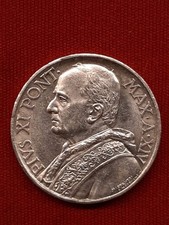 10 lire 1935 Vaticano Pio XI moneta argento