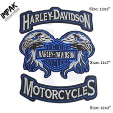 Harley Davidson Blue Double