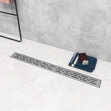 Canaletta canalina doccia acciaio inox linear scarico pavimento sifone antiodore