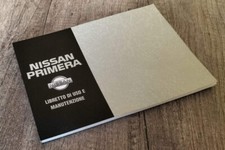 NISSAN PRIMERA USO MANUTENZIONE LIBRETTO ORIGINALE Ediz. 05/1992