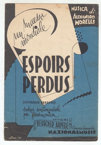 Spartito espoirs perdus - spartito,
