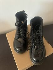 Dr MARTENS Anfibi Bambina, Mod. Patent Lamper N 33. Usato Come Nuovo.