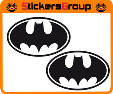COPPIA ADESIVI LOGO BATMAN PER