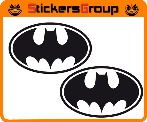 Coppia adesivi logo batman - coppia,