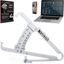 Plicometro Misuratore Percentuale Grasso Corporeo,  Adipometro Calcolo Body Fat 