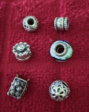 Pandora sterling silver charms - sterling,