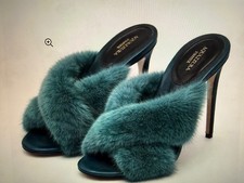 Pelliccia di visone turchese