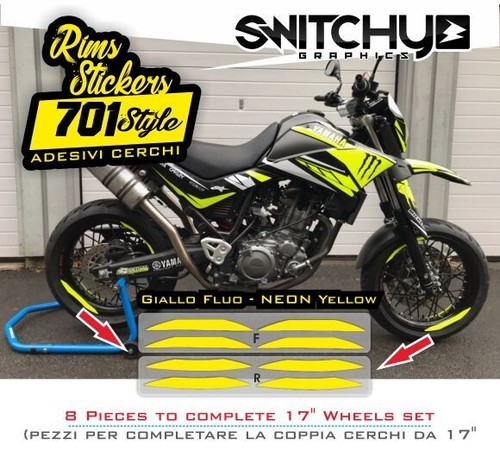 Adesivi cerchi yamaha 660x - cerchi, xt