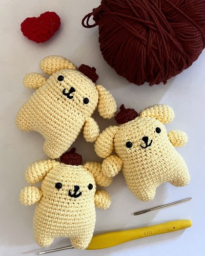 Pupazzo amigurumi pompompuri - pupazzo,