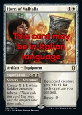 MTG HORN OF VALHALLA EXC - CORNO DEL VALHALLA 26 - CLB - MAGIC