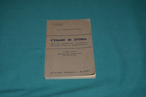Bignami esame di - bignami, storia