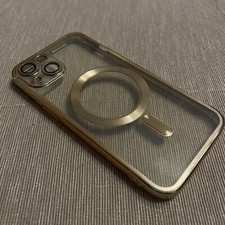 Custodia Plastica Semi Rigida Slim Case Oro per Apple iPhone 13