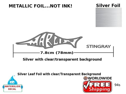 Marlin guitar decal logo foil - marlin,