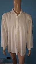 VALENTINO UOMO CAMICIA MANICA LUNGA COLOR BIANCO TAGLIA XXL COLLETTO 45 CM