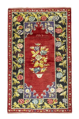 Tappeto floreale turco boho - floreale,
