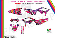 Grafiche KIT Adesivi moto BETA 50 RR MOTARD ENDURO 2021 2024 PERSONALIZZABILI