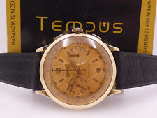 OROLOGIO MANUALE EBERHARD & CO. EXTRA-FORT CHRONO 14007 OVERSIZE 39MM ORO 18KT ANNI 50