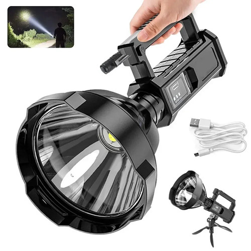 Torcia potente raggio 1km - 1km, led