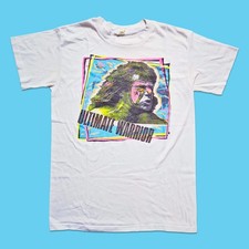 Ultimate Warrior 1990 WWE WF Titan Sports Vintage T Shirt Size L Single Stitch