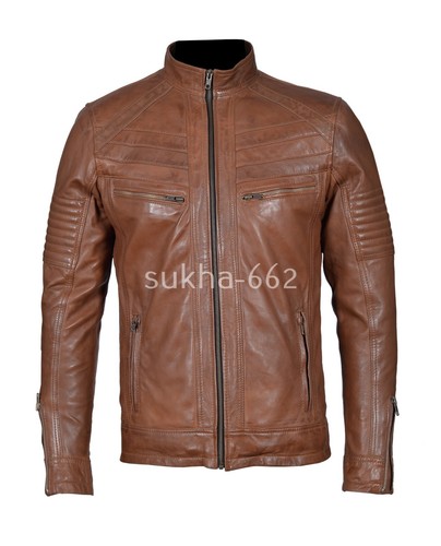 Giacca pelle uomo - , biker