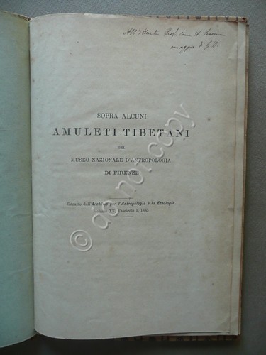Sopra alcuni amuleti tibetani - amuleti,