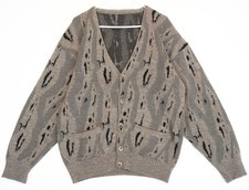Cardigan da uomo marrone con